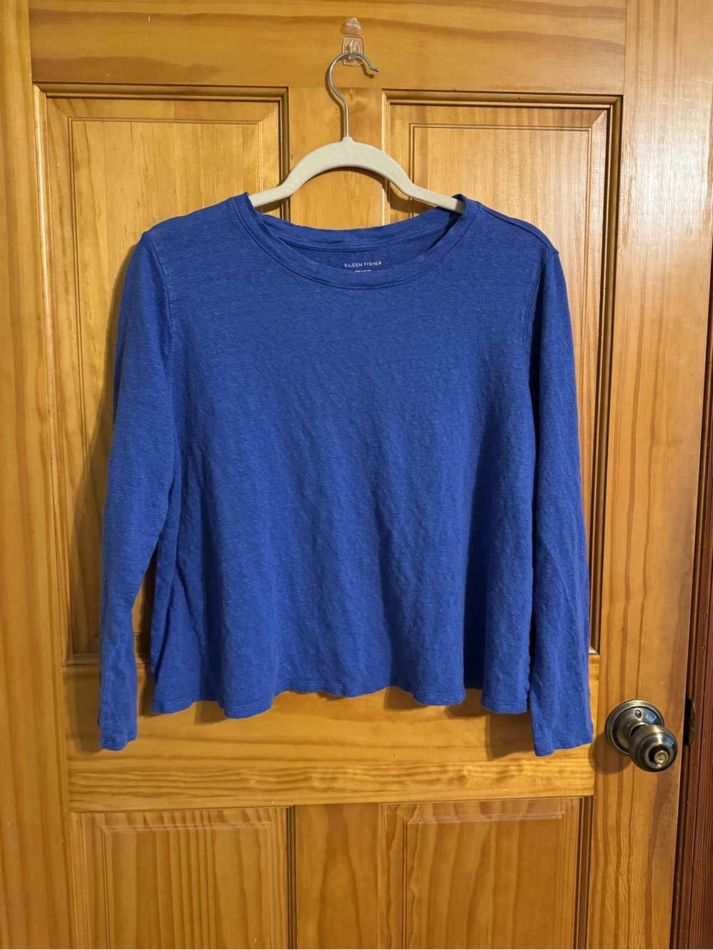 Eileen fisher 100% organic linen long sleeve crew neck size medium